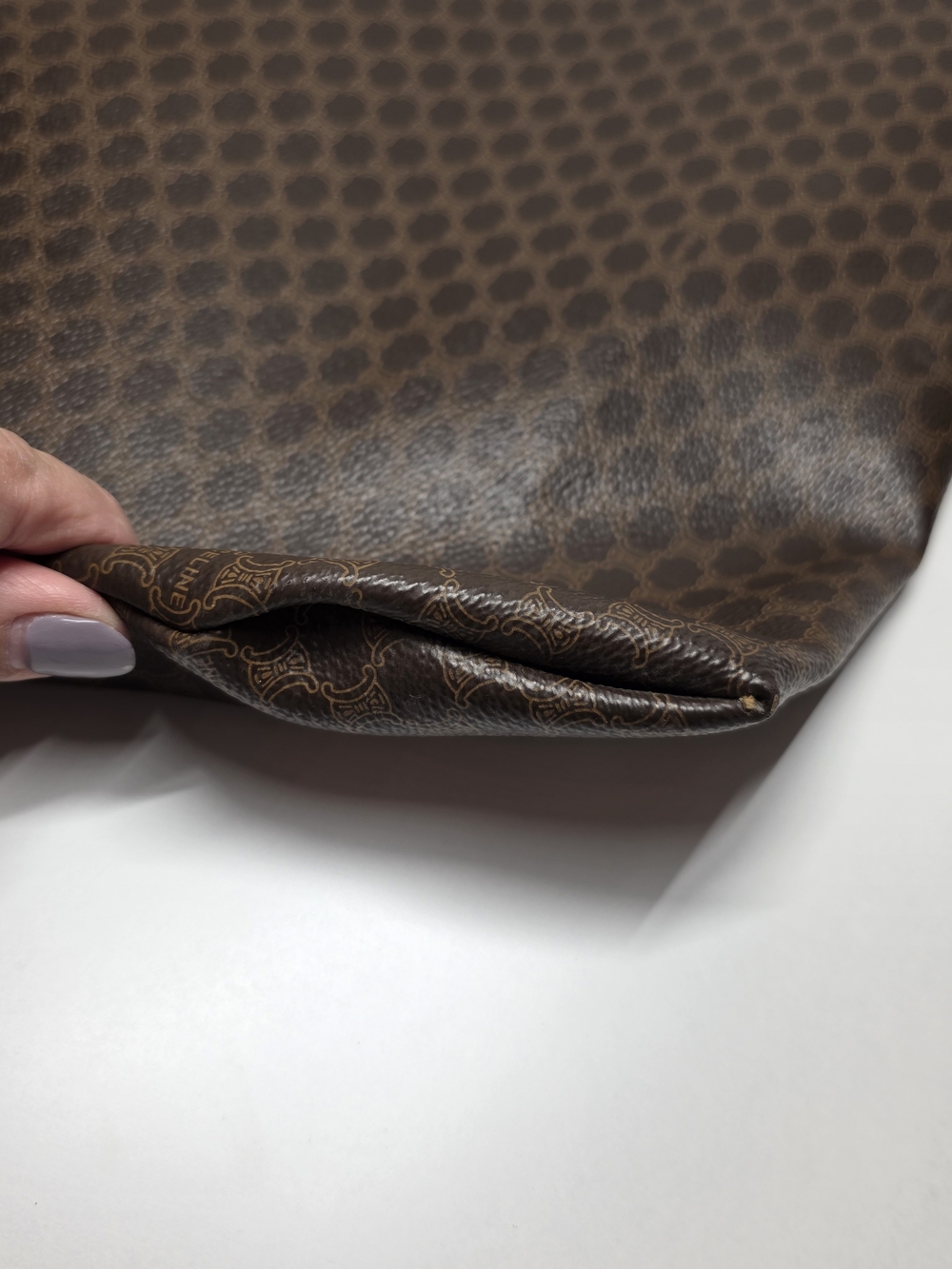 Vintage CELINE MACADAM Tote Bag - Picture 7 of 16